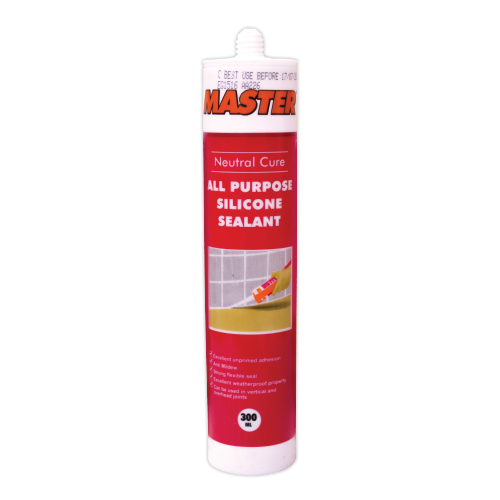 MASTER
All Purpose Silicone Sealant
• Neutral cure
Content: 300 ml