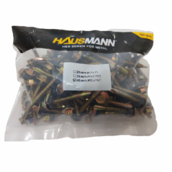 SCREW  HEX HAUSMANN  12X45MM  FOR  METAL...