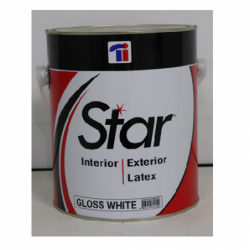 PAINT  STAR  GAL  LATEX  GLOSS  WHITE