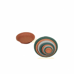 SAUCER  RYKER  LM6  TERRACOTTA