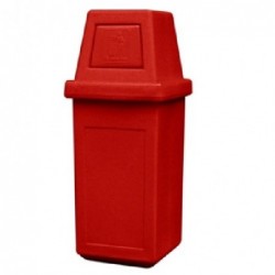 Nfs Trash Bin Green Care Od Hooded Large 80l Red 